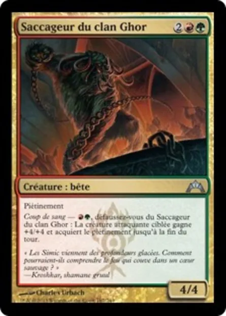 Saccageur du clan Ghor, carte Magic GTC 167 — extension Insurrection
