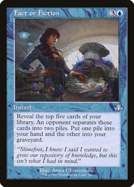 Fact or Fiction, Magic card DMR 283 — Dominaria Remastered set