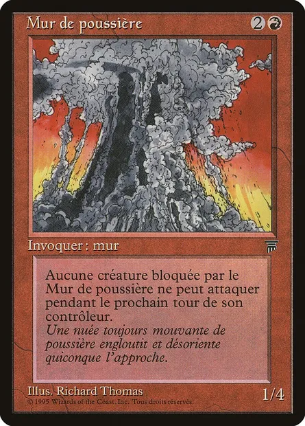 Mur de poussière, carte Magic REN 97 — extension Renaissance