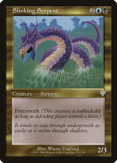 Slinking Serpent, Magic card INV 274 — Invasion set