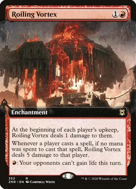 Roiling Vortex, Magic card ZNR 352 — Zendikar Rising set