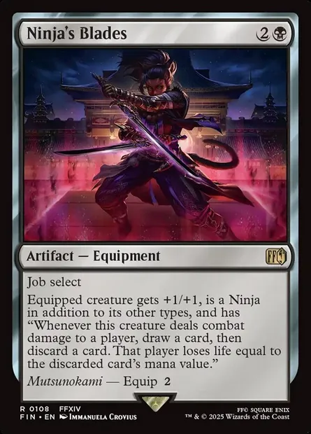 Ninja's Blades, Magic card FIN 108 — Final Fantasy set