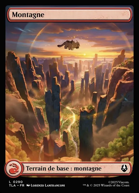 Montagne, carte Magic TLA 290 — extension Avatar: The Last Airbender