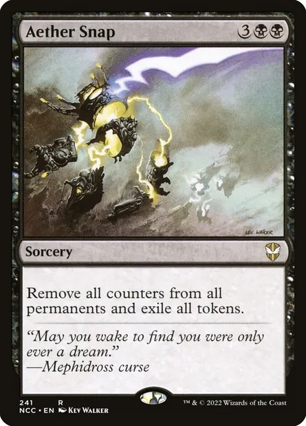 Aether Snap, Magic card NCC 241 — New Capenna Commander set