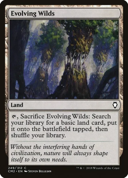 Evolving Wilds, Magic card CM2 249 — Commander Anthology Volume II set