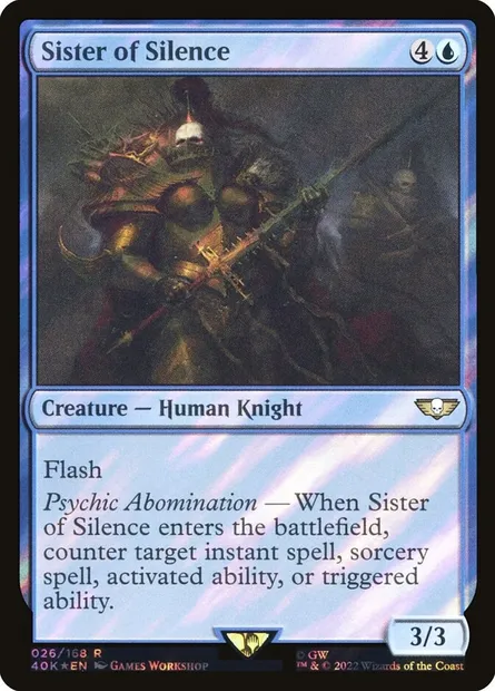 Sister of Silence, Magic card 40K 26★ — Warhammer 40,000 Commander set