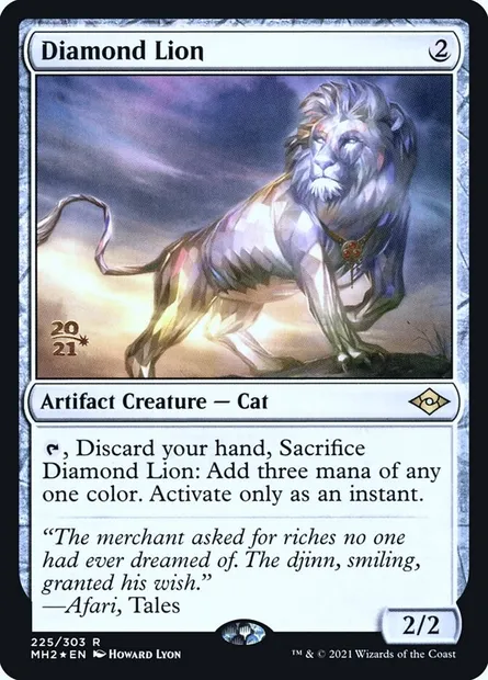 Diamond Lion, Magic card PMH2 225s — Modern Horizons 2 Promos set