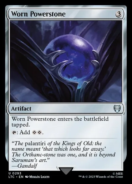 Worn Powerstone, Magic card LTC 293 — Tales of Middle-earth Commander set