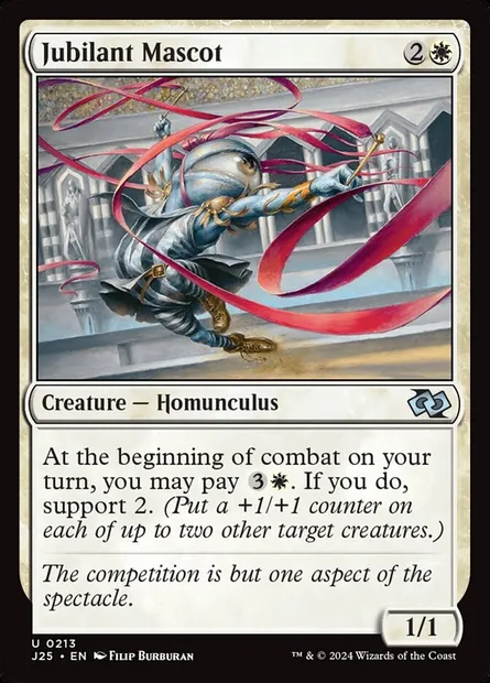 Jubilant Mascot, Magic card J25 213 — Foundations Jumpstart set