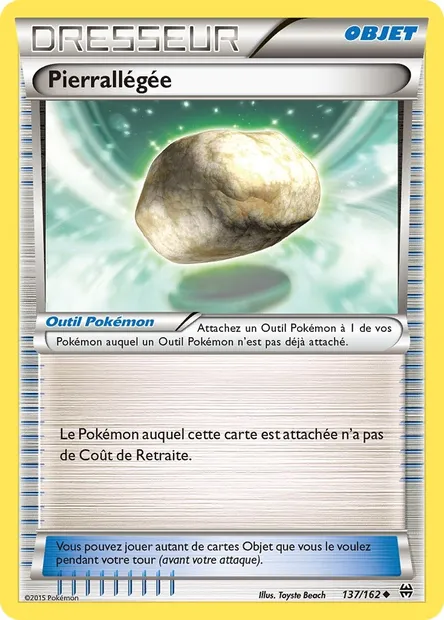 Pierrallégée, carte Pokémon BKT 137 — extension Impulsion Turbo