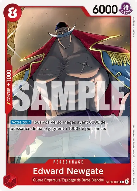 Edward Newgate, carte One Piece ST30-003 — extension LUFFY ET ACE