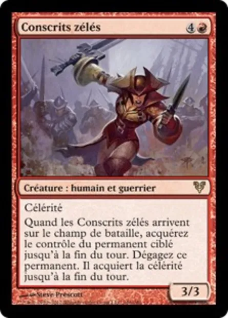 Conscrits zélés, carte Magic AVR 166 — extension Avacyn ressuscitée