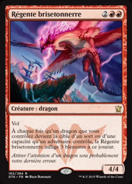 Régente brisetonnerre, carte Magic DTK 162 — extension Les Dragons de Tarkir