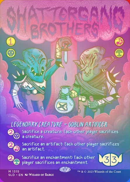 Shattergang Brothers, Magic card SLD 1315★ — Secret Lair Drop set