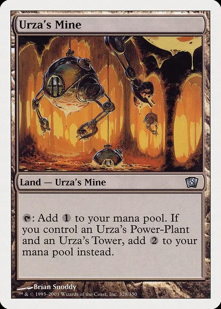 Mine d'Urza, carte Magic 8ED 328 — extension Huitième Edition