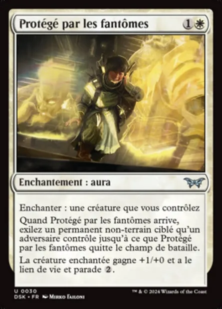 Protégé par les fantômes, carte Magic DSK 30 — extension Duskmourn: House of Horror