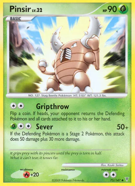 Pinsir, Pokémon card SV 75 — Supreme Victors set