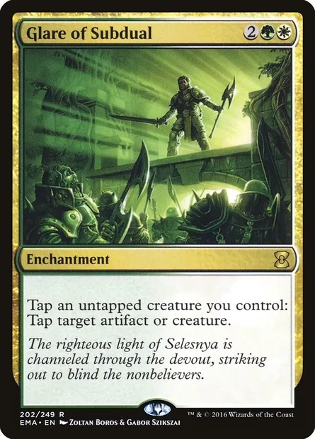 Glare of Subdual, Magic card EMA 202 — Eternal Masters set