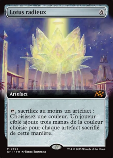 Lotus radieux, carte Magic DFT 395 — extension Aetherdrift