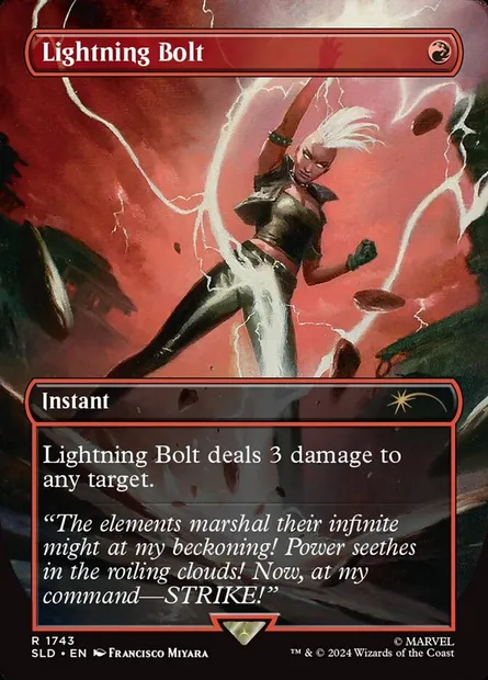 Foudre, carte Magic SLD 1743 — extension Secret Lair Drop