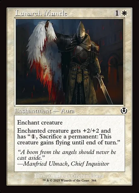Lunarch Mantle, Magic card INR 344 — Innistrad Remastered set
