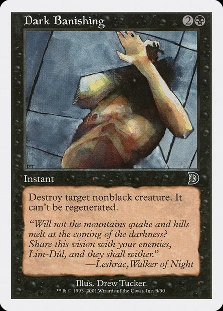 Dark Banishing, Magic card DKM 3 — Deckmasters set