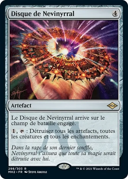 Disque de Nevinyrral, carte Magic MH2 298 — extension Horizons du Modern 2