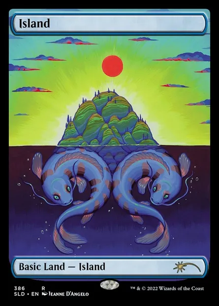 Island, Magic card SLD 386 — Secret Lair Drop set
