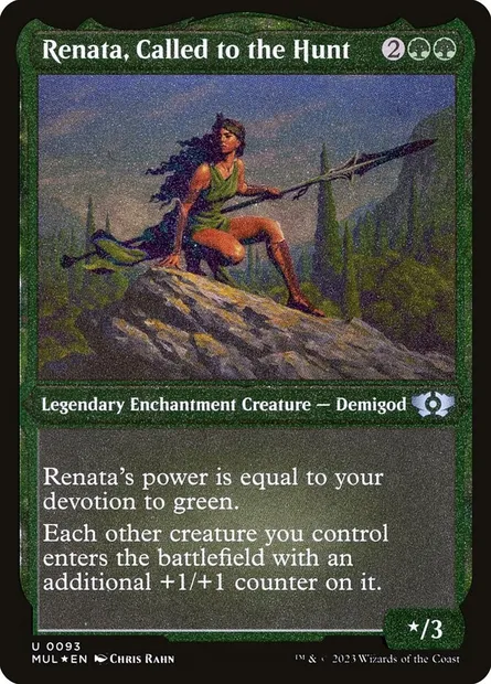 Rénata, appelée à la chasse, carte Magic MUL 93 — extension Multiverse Legends