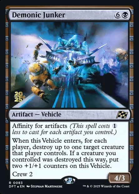 Épave démoniaque, carte Magic PDFT 83s — extension Aetherdrift Promos