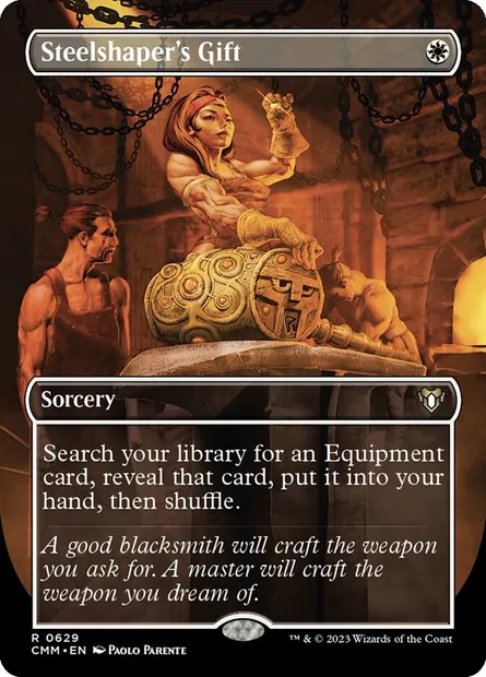 Steelshaper's Gift, Magic card CMM 629 — Commander Masters set