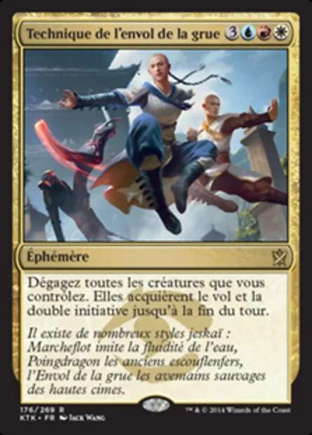Technique de l'envol de la grue, carte Magic KTK 176 — extension Les Khans de Tarkir