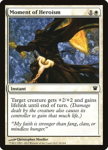 Moment of Heroism, Magic card ISD 24 — Innistrad set