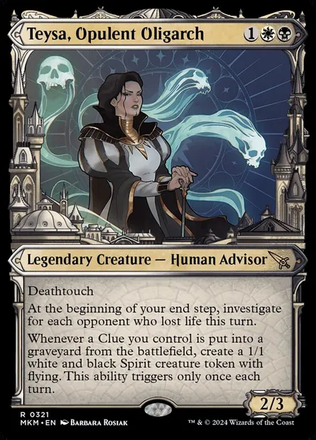 Teysa, Opulent Oligarch, Magic card MKM 321 — Murders at Karlov Manor set