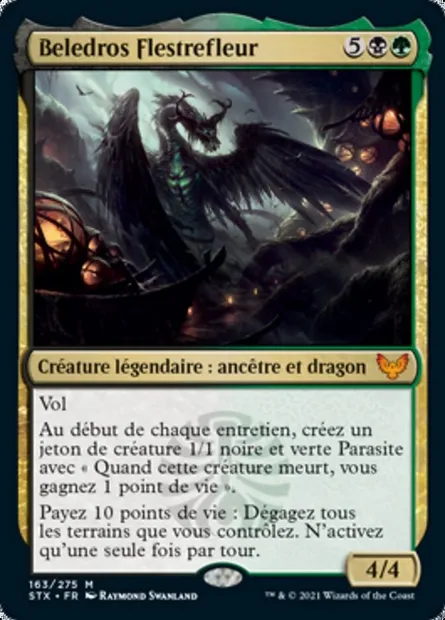 Beledros Flestrefleur, carte Magic STX 163 — extension Strixhaven: l'Académie des Mages