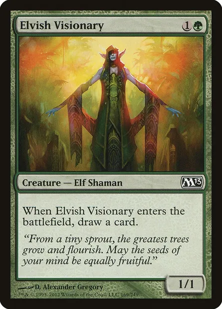 Elvish Visionary, Magic card M13 169 — Magic 2013 set