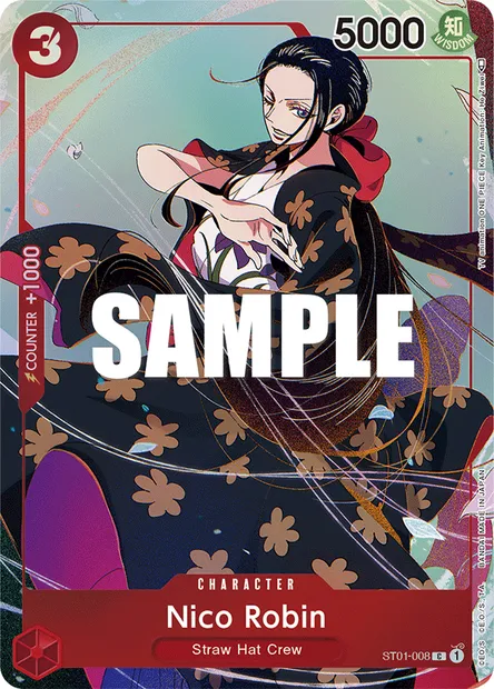 Nico Robin, One Piece card ST01-008 — Straw Hat Crew set