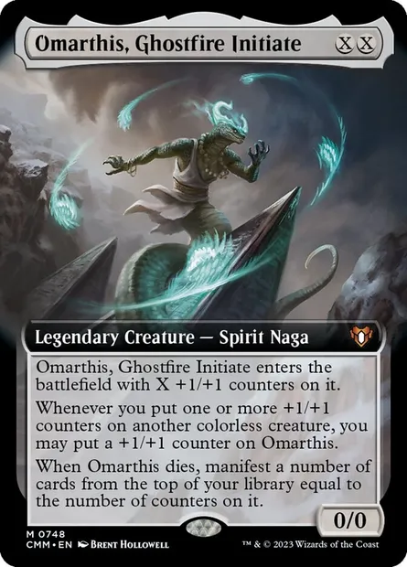 Omarthis, Ghostfire Initiate, Magic card CMM 748 — Commander Masters set