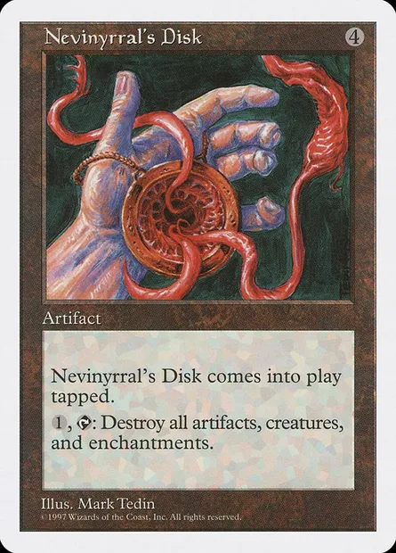 Nevinyrral's Disk, Magic card 5ED 391 — Fifth Edition set