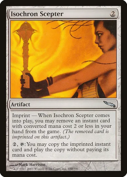 Isochron Scepter, Magic card MRD 188 — Mirrodin set