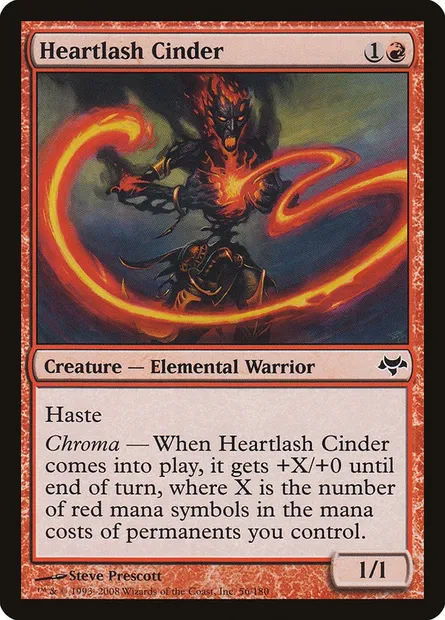 Heartlash Cinder, Magic card EVE 56 — Eventide set