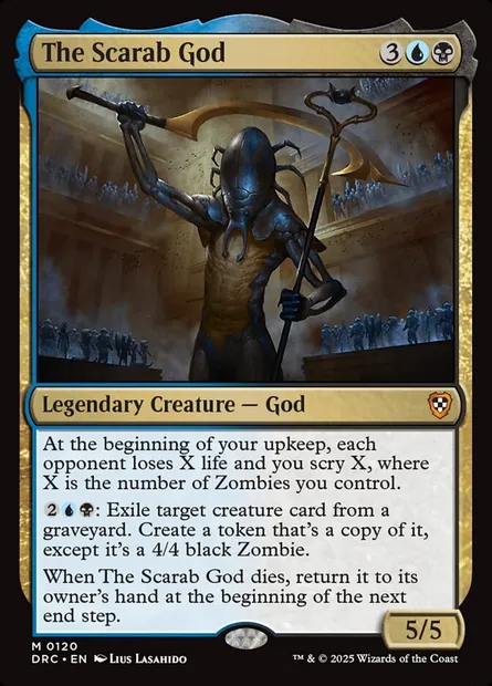 The Scarab God, Magic card DRC 120 — Aetherdrift Commander set