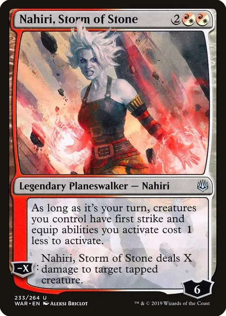 Nahiri, Storm of Stone, Magic card WAR 233 — War of the Spark set