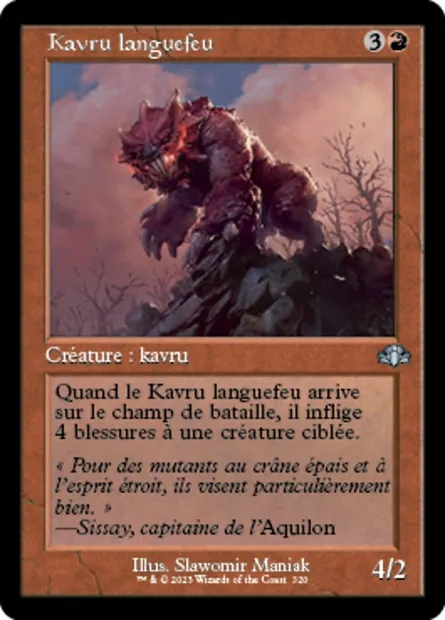 Kavru languefeu, carte Magic DMR 320 — extension Dominaria Remastered