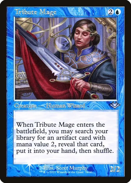 Tribute Mage, Magic card H1R 10 — Modern Horizons 1 Timeshifts set