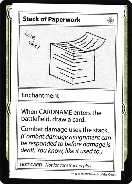 Stack of Paperwork, carte Magic CMB2 13 — extension Mystery Booster Playtest Cards 2021
