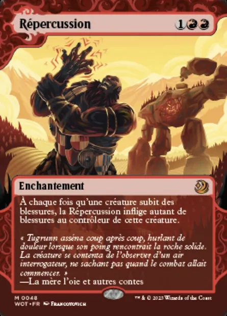 Répercussion, carte Magic WOT 48 — extension Wilds of Eldraine: Enchanting Tales