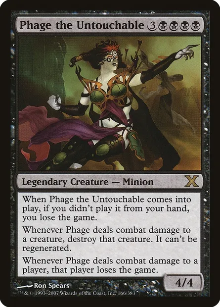 Phage the Untouchable, Magic card 10E 166 — Tenth Edition set