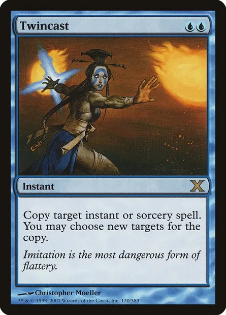 Twincast, Magic card 10E 120 — Tenth Edition set