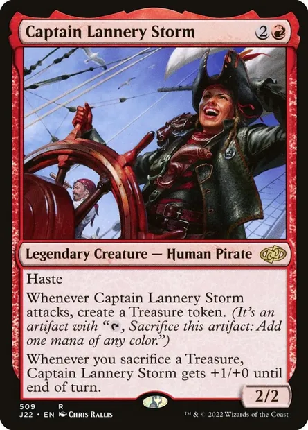 Captain Lannery Storm, Magic card J22 509 — Jumpstart 2022 set